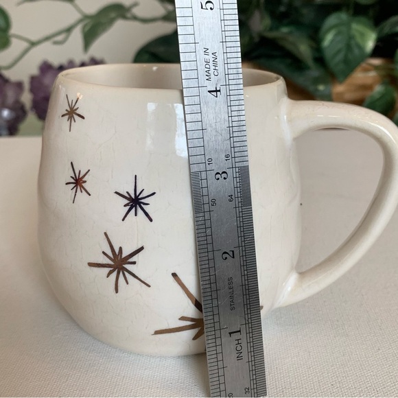 Atomic Starburst Mug Cup W Mushroom Lid Chrissy Teigen Stoneware Coffee Tea 18oz - Picture 7 of 13